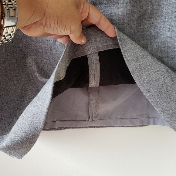 LOFT Slate Gray A-line Skirt - Sz 4 - Picture 7 of 10